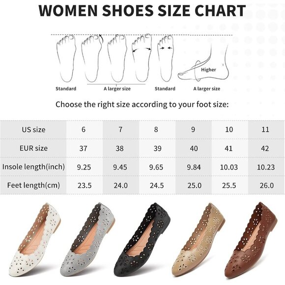 Women\'s Ballet Flats Black PU Leather Dress Shoes Comfortable Round Toe Slip